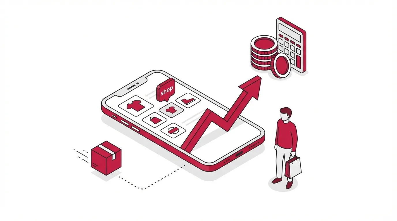 Entrepreneur using smartphone to manage TikTok Shop dropshipping business earning $10K monthly without holding inventory